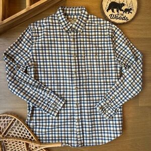 Buffalo Jackson Classic Blue and White Plaid Men's Shirt